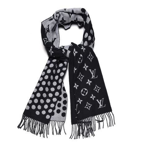 louis vuitton black scarf price|louis vuitton wool cashmere scarf.